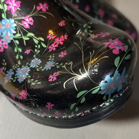 Dansko Black Floral Clogs - Picture 5 of 7